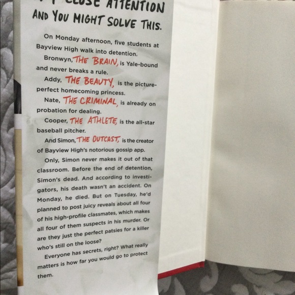 🛍 2/$14- One of us is lying- hardcover book - Picture 2 of 3